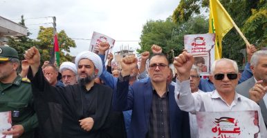 راهپیمایی نمازگزاران و مردم پارس آباد در حمایت از مردم مظلوم غزه