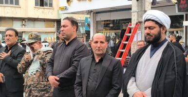 برگزاری مراسم عزاداری اصناف و بازاریان پارس آباد در روز تاسوعای حسینی