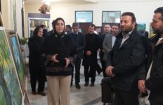 افتتاح نمایشگاه نقاشی رنگ و روغن در پارس آباد